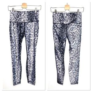 Playground black grey leopard print leggings